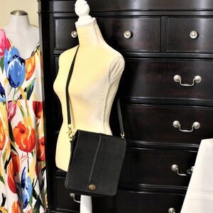 Vintage Mitchell Black Crossbody Bag